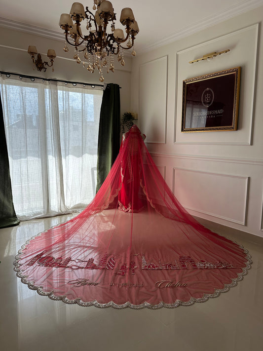 CitySoul : A Love Story Beyond Skylines — Delhi × London Veil