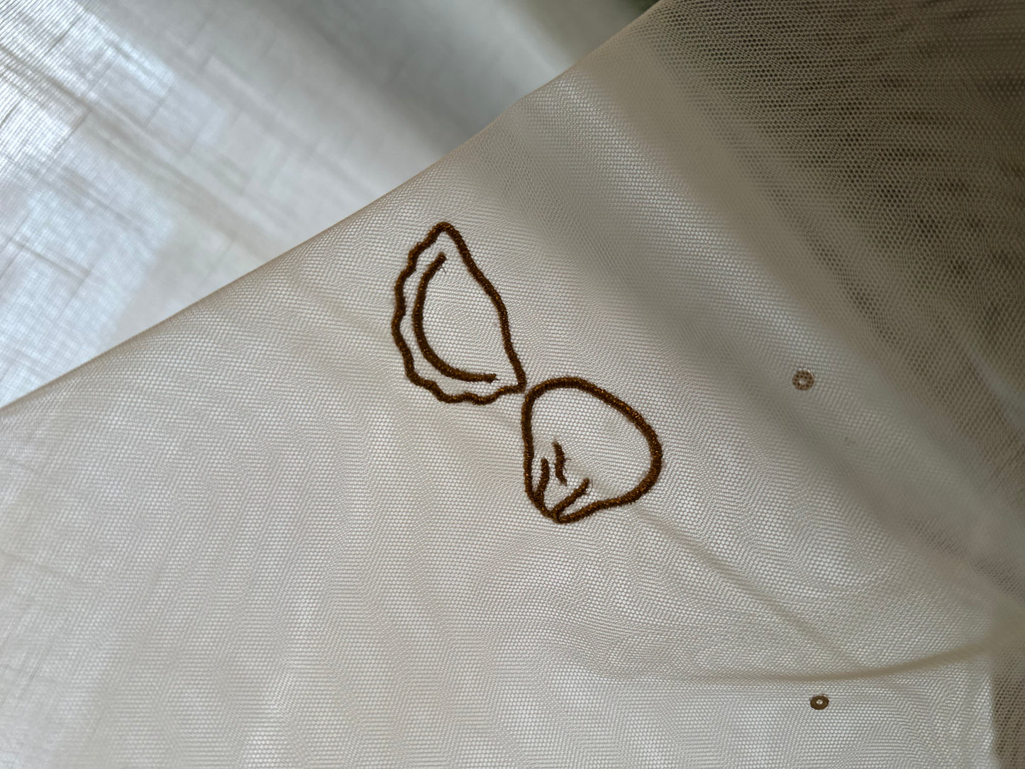 Memory Trail : Personalised Zodiac Ivory Cathedral Veil with Storytelling Embroidery