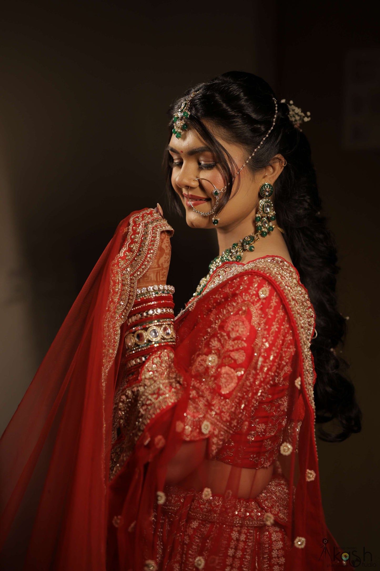 Prachi : A Cathedral Length Veil with custom Logo personalisation