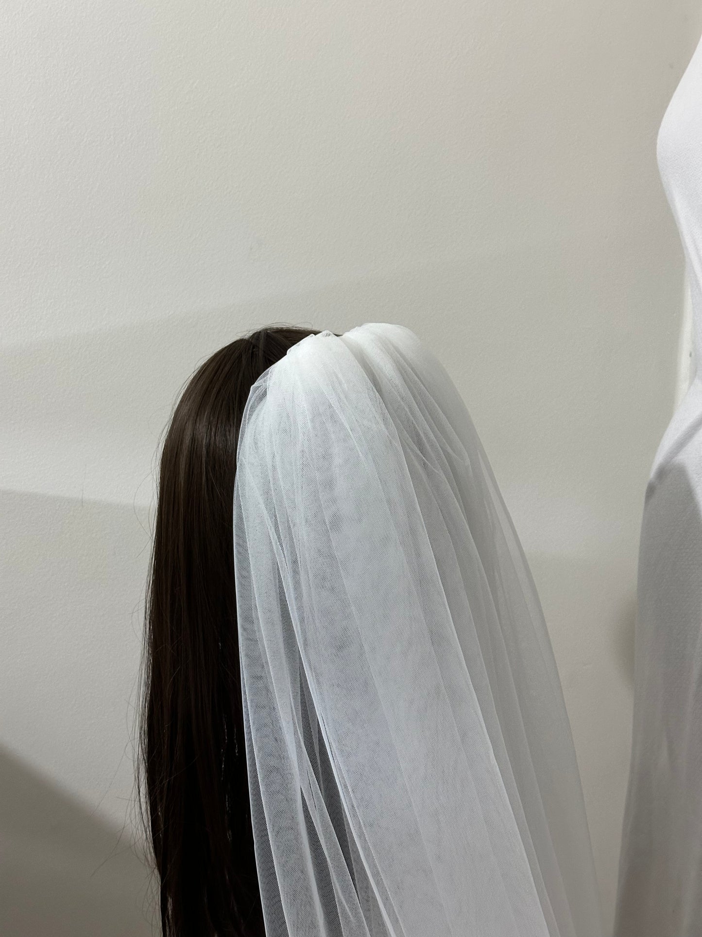 A Leafy Affair : Hand-Embroidered Ivory White Cathedral Veil with Signature Name Detail