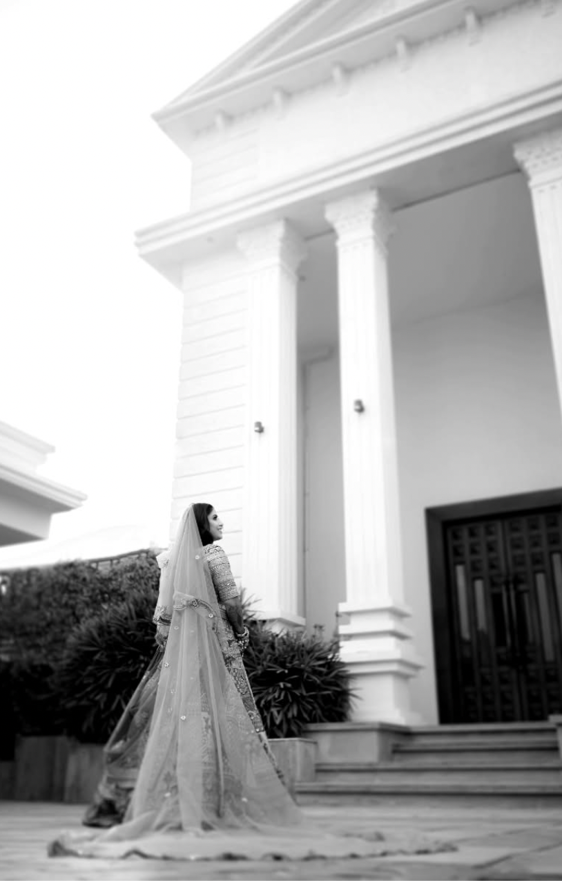 Barbie : Custom Embroidered Pink Veil with Scalloped Floral Border & Stone Embellishments