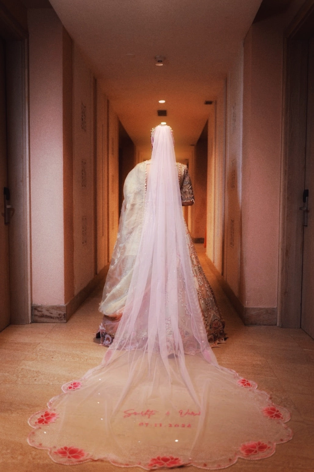 Bridal veils India, Indian wedding veil, Long cathedral veil India, Bridal veil online India, Customized bridal veil, Traditional wedding veil India, Veil for Bengali bride, Luxury bridal veils India, Embroidered wedding veil, Personalized bridal dupatta, Handcrafted wedding veil, Designer bridal veil India, Tulle bridal veil India, Lace wedding veil India, Wedding veil shop India, Bridal veil with embroidery, Custom wedding dupatta, Lightweight bridal veil, Veil for Hindu wedding, blusher, ombre